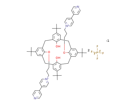 25,27-bis[3-(4,4'-bipyridine-1'-yl)propoxy]-26,28-dihydroxy-5,11,17,23-tetra(tert-butyl)calix[4]arene dihexafluorophosphate