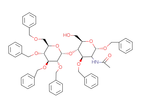 N-[(2S,4R,5S,6R)-2,4-Bis-benzyloxy-6-hydroxymethyl-5-((2R,3R,4S,5R,6R)-3,4,5-tris-benzyloxy-6-benzyloxymethyl-tetrahydro-pyran-2-yloxy)-tetrahydro-pyran-3-yl]-acetamide
