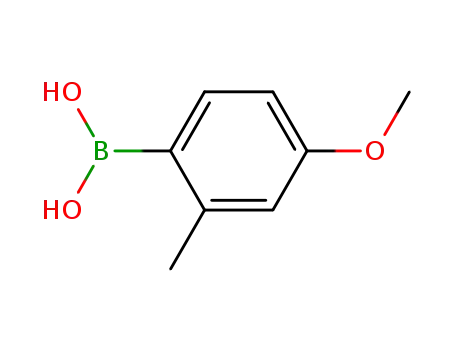 Molecular Structure of 208399-66-0 (4-METHOXY-2-METHYLPHENYLBORONIC ACID)