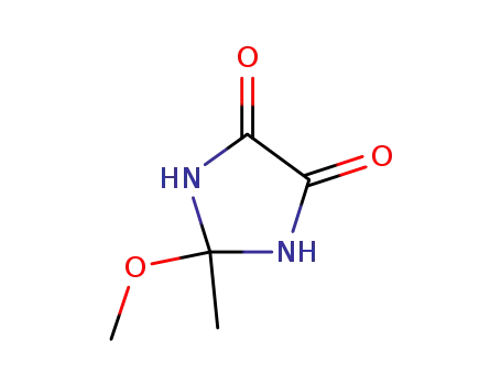 Molecular Structure of 214191-56-7 (4,5-Imidazolidinedione, 2-methoxy-2-methyl-)