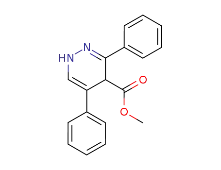 Molecular Structure of 60220-49-7 (4-Pyridazinecarboxylic acid, 1,4-dihydro-3,5-diphenyl-, methyl ester)