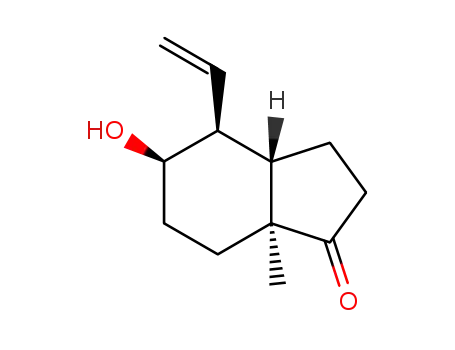 (3aS,7aS)-4α-ethenyl-5α-hydroxy-1-oxo-,4,5,6,7,7a-hexahydro-7a-methylindan