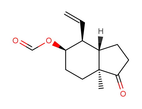 (3aS,7aS)-4α-ethenyl-5α-formyloxy-1-oxo-,4,5,6,7,7a-hexahydro-7a-methylindan