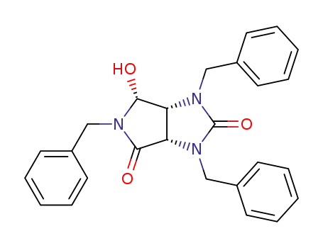 (3aS,6R,6aR)-1,3,5-tribenzyl-6-hydroxytetrahydro-4H-pyrrolo[3,4-d]imidazole-2,4(1H)-dione