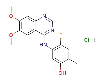 4-(2-fluoro-5-hydroxy-4-methylanilino)-6,7-dimethoxyquinazoline hydrochloride
