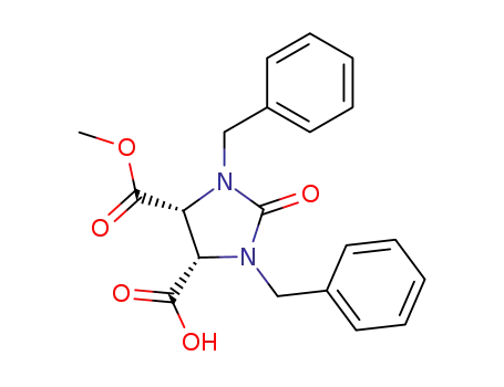 (4S,5R)-1,3-bisbenzyl-2-oxo-5-(methoxycarbonyl)imidazolidin-4-carboxylic acid