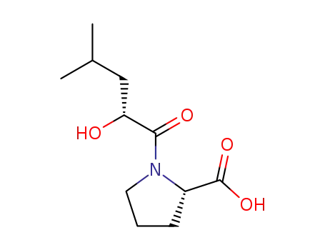 (S)-1-((R)-2-Hydroxy-4-methyl-pentanoyl)-pyrrolidine-2-carboxylic acid