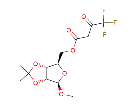 4,4,4-Trifluoro-3-oxo-butyric acid (3aR,4R,6R,6aR)-6-methoxy-2,2-dimethyl-tetrahydro-furo[3,4-d][1,3]dioxol-4-ylmethyl ester