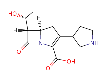 (5R,6S)-6-[(1R)-1-hydroxyethyl]-7-oxo-3-(pyrrolidin-3-yl)-1-azabicyclo[3.2.0]hept-2-ene-2-carboxylic acid