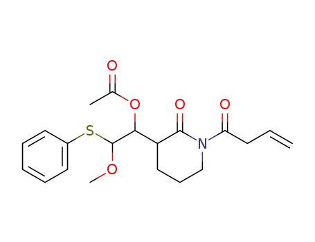 acetic acid 1-(1-but-3-enoyl-2-oxopiperidin-3-yl)-2-methoxy-2-phenylsulfanyl ethyl ester