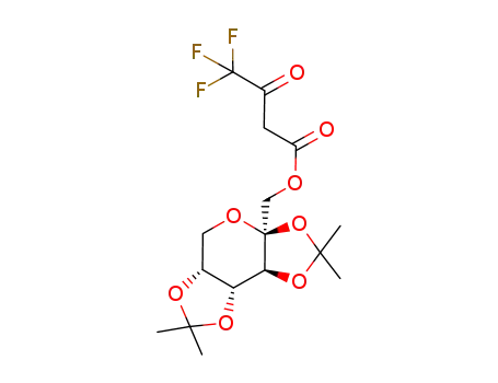 4,4,4-Trifluoro-3-oxo-butyric acid (3aS,5aR,8aR,8bS)-2,2,7,7-tetramethyl-tetrahydro-bis[1,3]dioxolo[4,5-b;4',5'-d]pyran-3a-ylmethyl ester