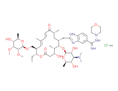 20-[5-(N-morpholinylamidino)-2-benzimidazolyl]desmycosin hydrochloride