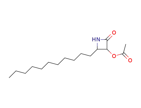 acetic acid 2-oxo-4-undecyl-azetidin-3-yl ester