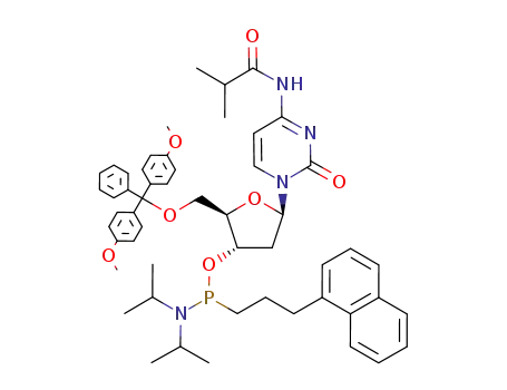 2'-deoxy-5'-O-(4,4'-dimethoxytrityl)-N4-isobutyrylcytidine 3'-{N,N-diisopropyl-P-[3-(naphthalen-1-yl)propyl]phosphonamidite}