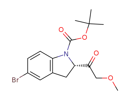 tert-butyl (2S)-5-bromo-2-(methoxyacetyl)indoline-1-carboxylate