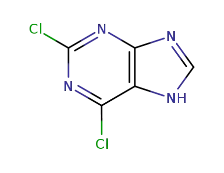 Molecular Structure of 5451-40-1 (2,6-Dichloropurine)