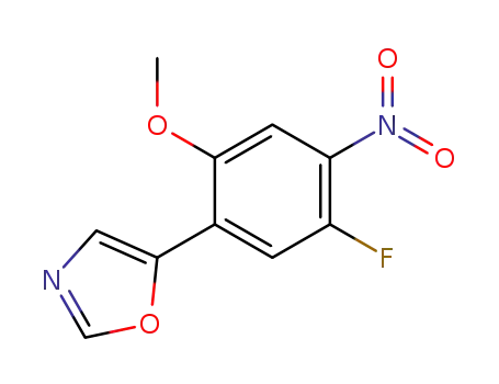 5-(5-fluoro-2-methoxy-4-nitrophenyl)oxazole
