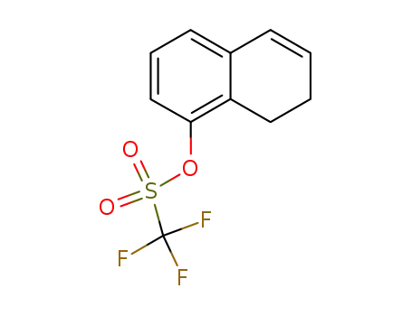 Molecular Structure of 802918-37-2 (Methanesulfonic acid, trifluoro-, 7,8-dihydro-1-naphthalenyl ester)