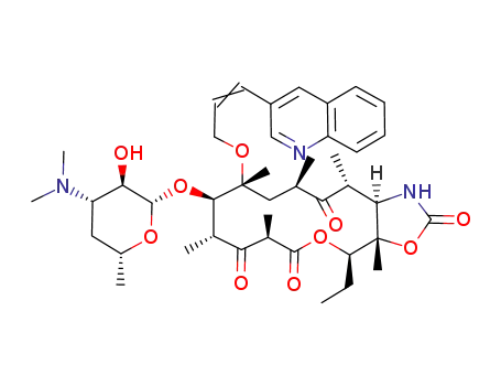 10-(4-dimethylamino-3-hydroxy-6-methyl-tetrahydro-pyran-2-yloxy)-4-ethyl-3a,7,9,11,13,15-hexamethyl-11-(3-quinolin-3-yl-allyloxy)-octahydro-3,5-dioxa-1-aza-cyclopentacyclotetradecene-2,6,8,14-tetraone