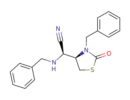 (2R)-2-[(4R)-3-benzyl-2-oxathiazolidin-4-yl]-2-benzylaminoacetonitrile