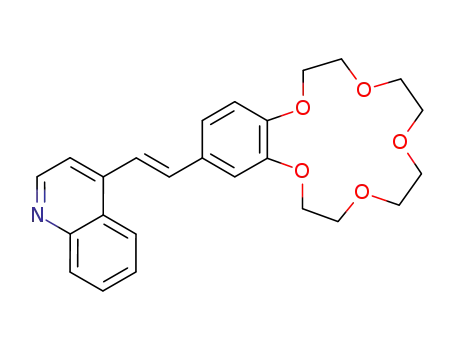 4-[(E)-2-(2,3,5,6,8,9,11,12-octahydro-1,4,7,10,13-benzopentaoxacyclopentadecin-15-yl)-1-ethenyl]quinoline