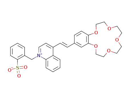 2-({4-[(E)-2-(2,3,5,6,8,9,11,12-octahydro-1,4,7,10,13-benzopentaoxacyclopentadecin-15-yl)-1-ethenyl]-1-quinoliniumyl}methyl)-1-benzenesulfonate