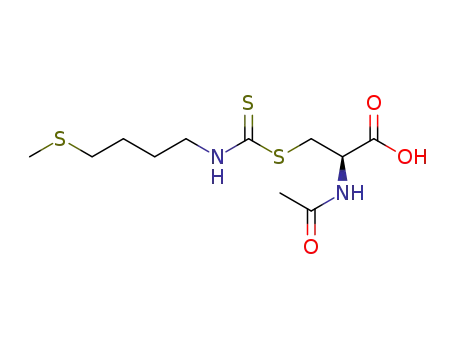 N-acetyl-S-{N-[4-(methylthio)butyl]thiocarbamoyl}-L-cysteine