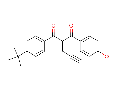 (+/-)-1-(4-methoxyphenyl)-2-propargyl-3-[(4-tert-butyl)phenyl]-1,3-propanedione