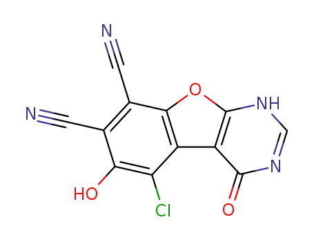 5-chloro-6-hydroxy-4-oxo-1,4-dihydrobenzo[4,5]furo[2,3-d]pyrimidine-7,8-dicarbonitrile