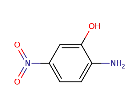 Molecular Structure of 121-88-0 (2-Amino-5-nitrophenol)