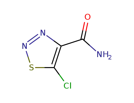 Molecular Structure of 64837-51-0 (5-CHLORO-1,2,3-THIADIAZOLE-4-CARBOXAMIDE)