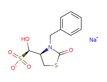 Sodium; (R)-((S)-3-benzyl-2-oxo-thiazolidin-4-yl)-hydroxy-methanesulfonate