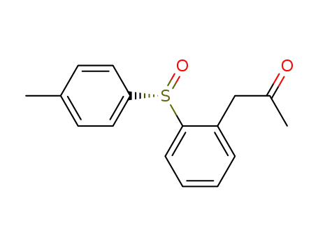 Molecular Structure of 794525-94-3 (2-Propanone, 1-[2-[(S)-(4-methylphenyl)sulfinyl]phenyl]-)