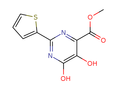 5,6-Dihydroxy-2-thiophen-2-yl-pyrimidine-4-carboxylic acid methyl ester