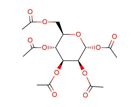 Molecular Structure of 4163-65-9 (1,2,3,4,6-PENTA-O-ACETYL-ALPHA-D-MANNOPYRANOSE)