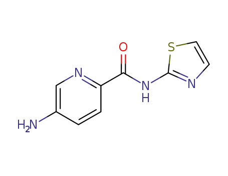 Molecular Structure of 848308-38-3 (2-Pyridinecarboxamide, 5-amino-N-2-thiazolyl-)