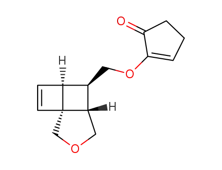 2-[(1R,4S,5R,6S)-1-(8-Oxa-tricyclo[4.3.0.01,4]non-2-en-5-yl)methoxy]-cyclopent-2-enone