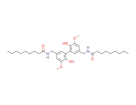 nonanoic acid [6,2'-dihydroxy-5,3'-dimethoxy-5'-(nonanoylamino-methyl)-biphenyl-3-ylmethyl]-amide