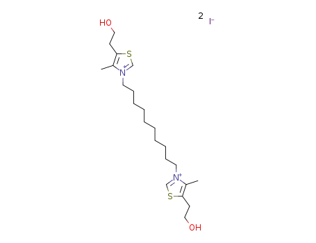 1,10‐decamethylene bis[4‐methyl‐5‐(2‐hydroxyethyl)thiazol‐3‐ium] diiodide