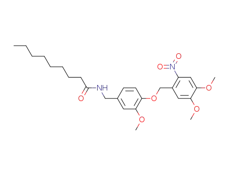 3-methoxy-4-(4,5-dimethoxy-2-nitrobenzyloxy)-N-(nonanoyl)benzylamine