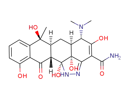 [5S-(5α,5aα,6aα,12baα,12cα)]-5-dimethylamino-1,5,5a,6,6a,7,12,12a,12b,12c-decahydro-4,7,11,12b,12c-pentahydroxy-7-methyl-12-oxo-1,2-diazacyclopenta[de]naphthacene-3-carboxylic acid amide