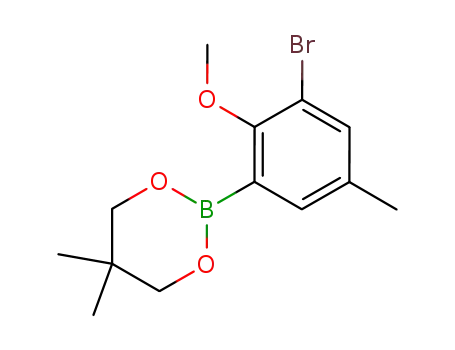 2,2-dimethylpropane-1,3-diyl [3-bromo-2-methoxy-5-methylphenyl] boronate