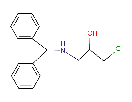 Molecular Structure of 63477-43-0 (1-(benzhydrylaMino)-3-chloropropan-2-ol)