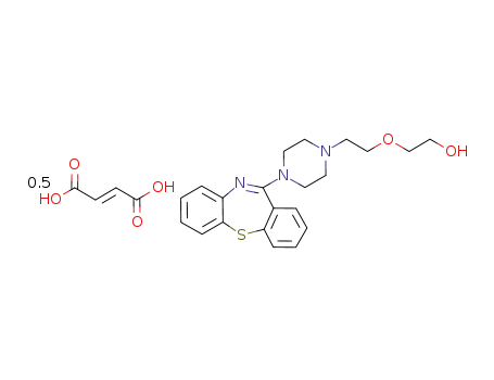 11-[4-[2-(2-hydroxyethoxy)ethyl]-1-piperazinyl]dibenzo[b,f][1,4]thiazepine hemifumarate salt