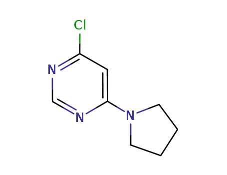 Molecular Structure of 939986-64-8 (4-Chloro-6-(pyrrolidin-1-yl)pyrimidine)
