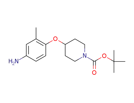 Molecular Structure of 138227-69-7 (1-N-BOC-4-(4-AMINO-2-METHYLPHENOXY)PIPERIDINE)