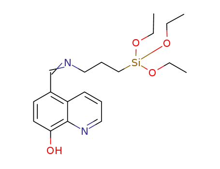 5-(CHN(CH2)3Si(OC2H5)3)-8-hydroxyquinoline