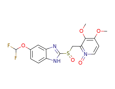 5-(difluoromethoxy)-2-[(3,4-dimethoxypyridin-2-yl-1-oxide)methylsulfinyl]-1H-benzoimidazole