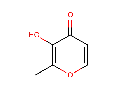 Molecular Structure of 118-71-8 (3-Hydroxy-2-methyl-4-pyrone)