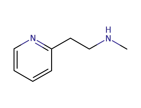 Molecular Structure of 5638-76-6 (2-(2-METHYLAMINOETHYL)PYRIDINE)